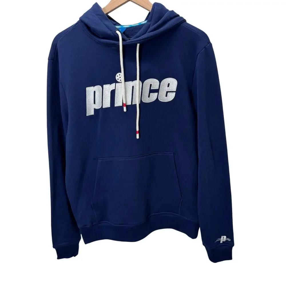 Mens Navy Prince‎ Pickleball Hoodie Sweatshirt Pullover Size Small